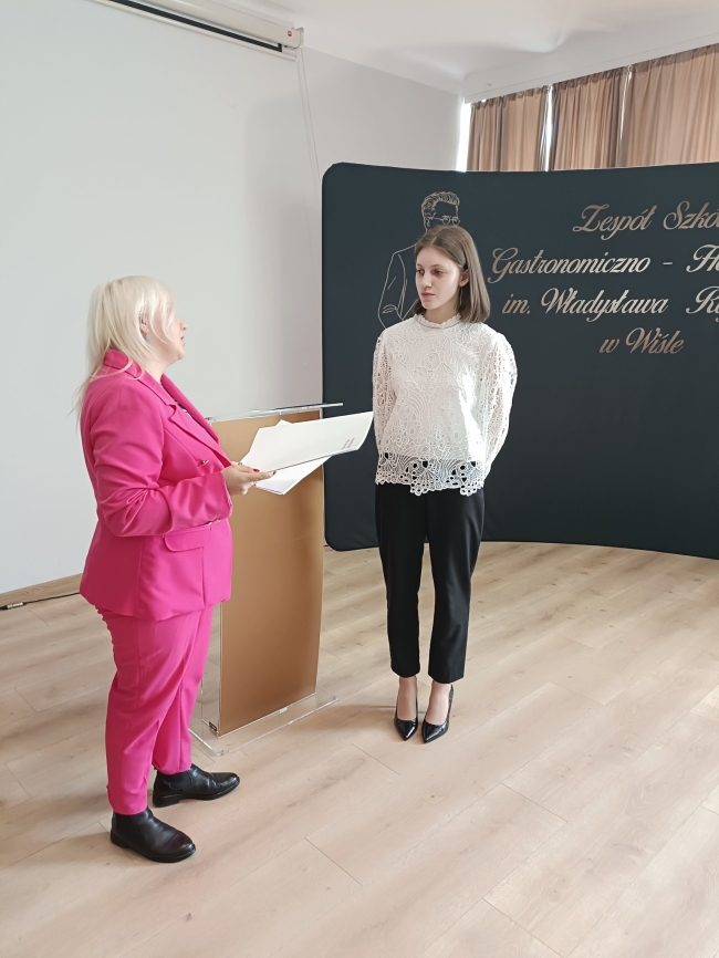 Diana Cieślar, absolwentka klasy 5H